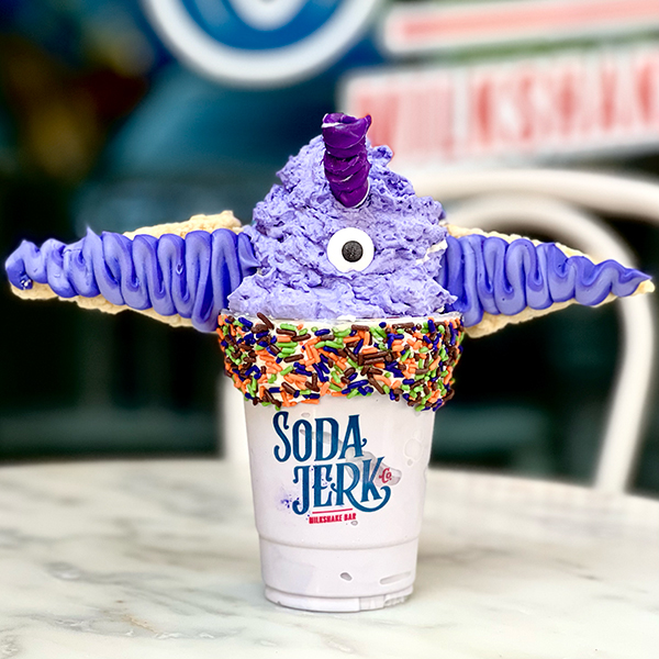 Sweet Tooth Purple People Eater Killer Shake in a Soda Jerk cup