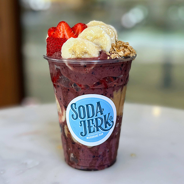 The Goody-Goody acai cup in a Soda Jerk cup.