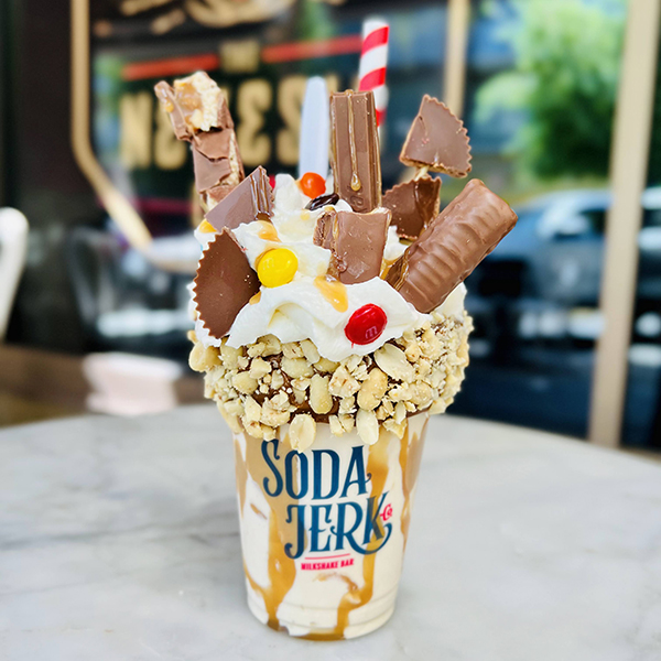 High Five High Five Killer Shake in a Soda Jerk cup.