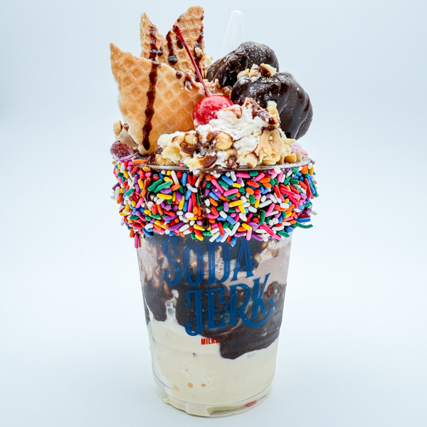 Split Personality Killer Sundae in a Soda Jerk cup.