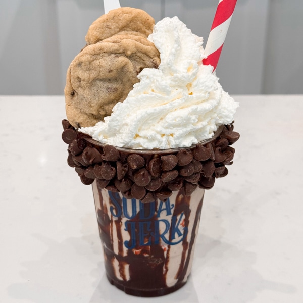 Father Figure killer shake in a Soda Jerk cup.