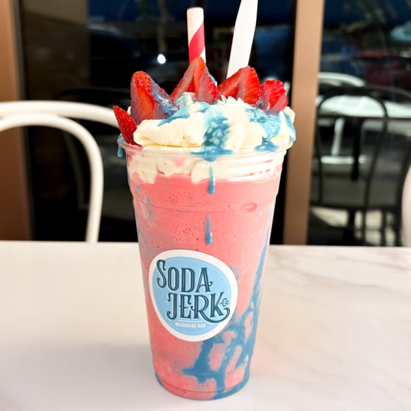 Father Figure killer shake in a Soda Jerk cup.