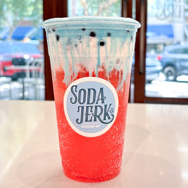 Berry Proud Whiz Bang Soda in a Soda Jerk cup.
