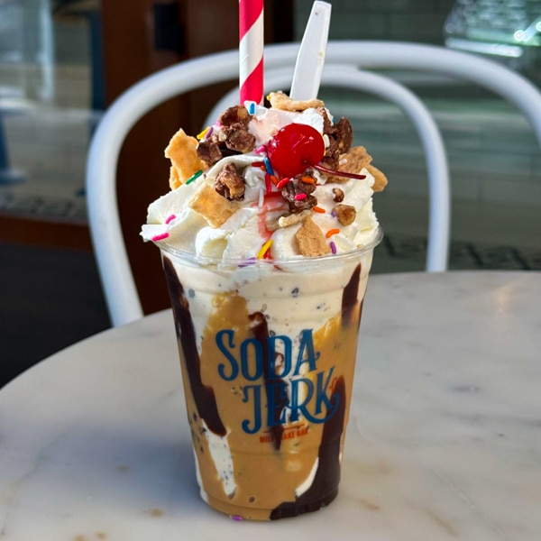 Father Figure killer shake in a Soda Jerk cup.