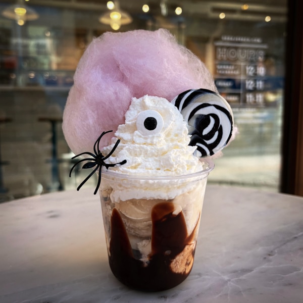 Banana Caramel Milk in a Soda Jerk cup